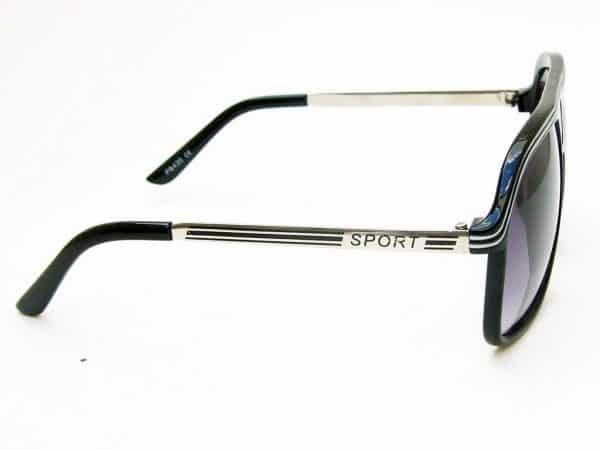 Aviator Sport (svart) - Retro solbrille