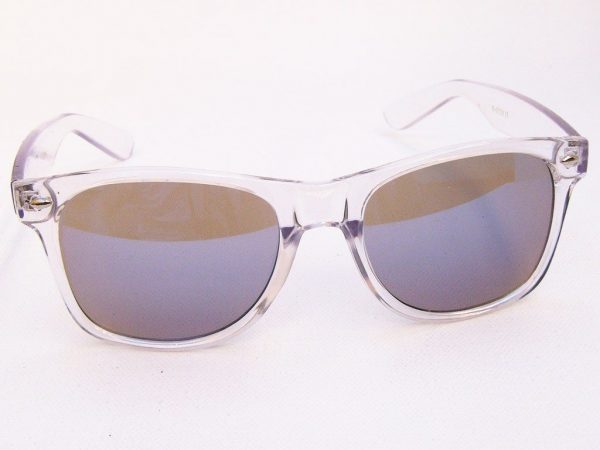 Wayfarer Colour Mirror (blank/blå) - Wayfarer solbrille