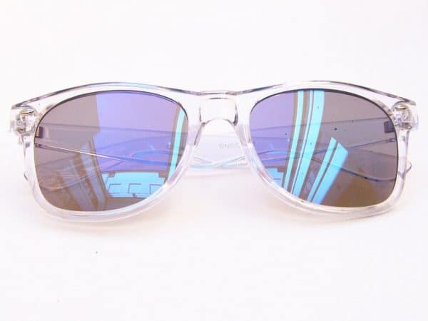 Wayfarer Colour Mirror (blank/blå) - Wayfarer solbrille