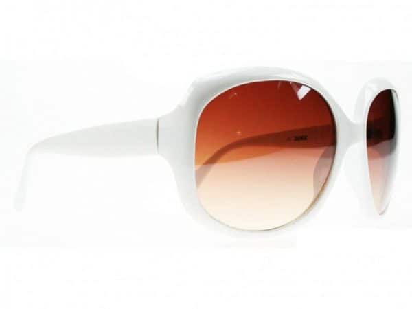 Paris Oval (hvit) - Fashion solbrille