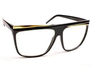 Retro Stripes Clear (svart) - Retro solbrille