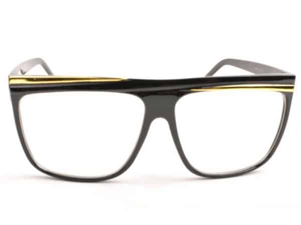 Retro Stripes Clear (svart) - Retro solbrille