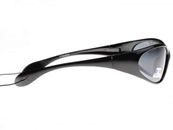 Sportsfisker (svart) - Solbrille med polariserte glass