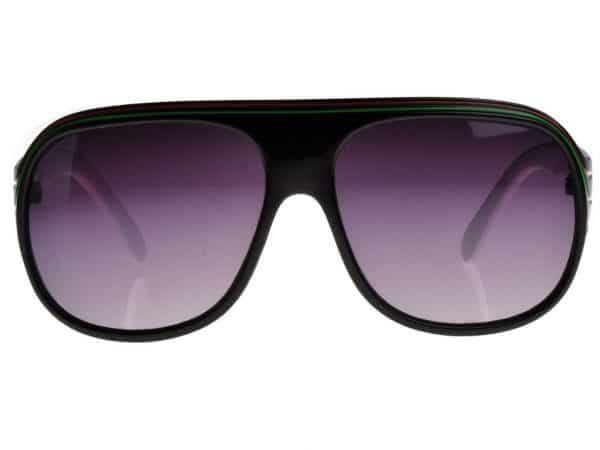 Billionaire Colour (svart/hvit) - Retro solbrille