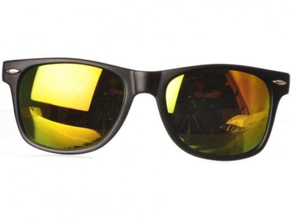 Wayfarer Yellow Mirror (svart) solbrille