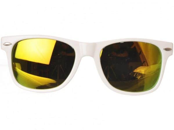 Wayfarer Yellow Mirror (hvit) solbrille