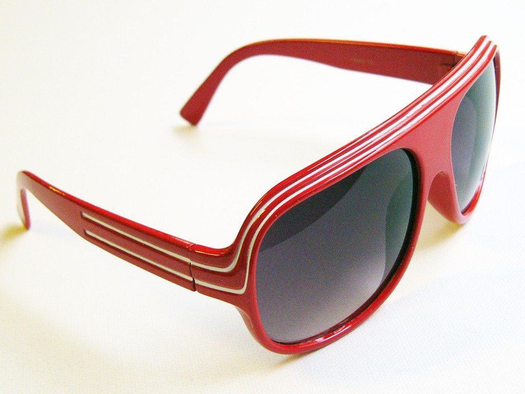 Billionaire (rød/hvit) - Retro solbriller