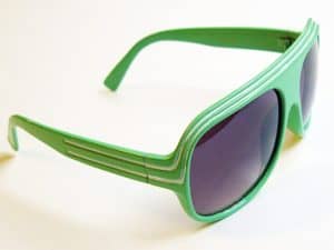 Billionaire Classic (grønn/hvit) - Retro solbriller