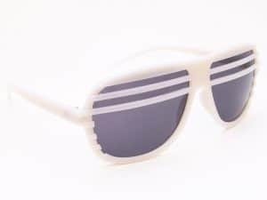 Shutter shades (hvit) - Retro solbrille