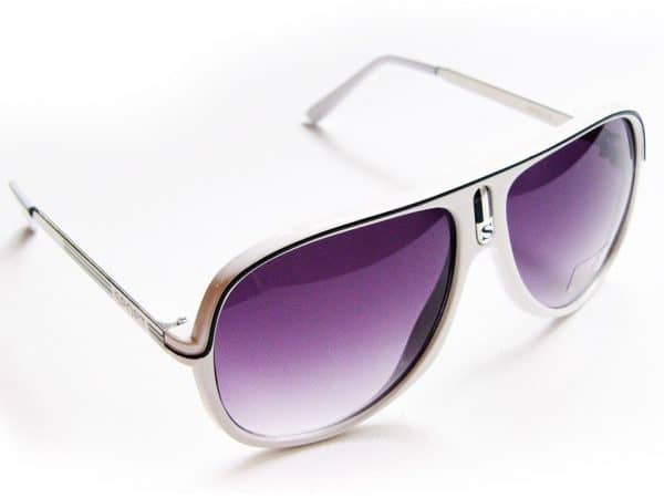 Aviator Sport (hvit) - Vintage solbrille