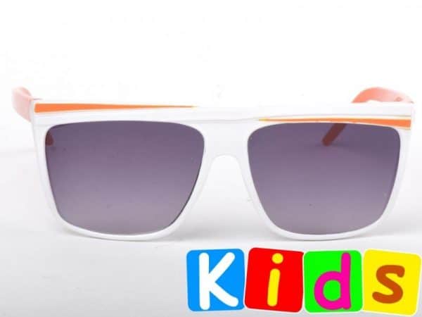 Retro Stripes - Junior (hvit/orange) - Solbriller til barn