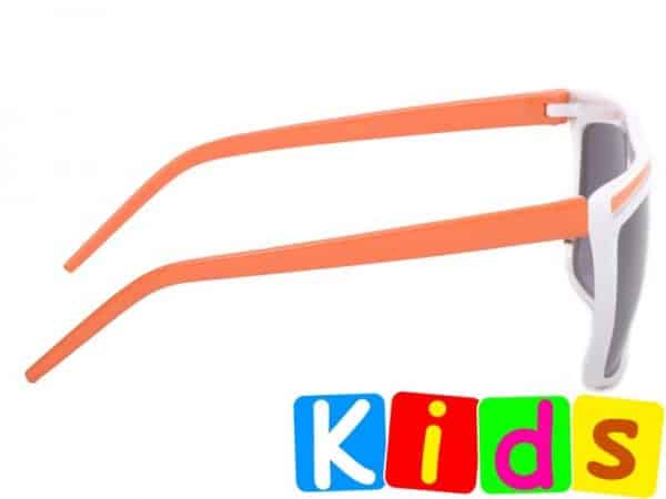 Retro Stripes - Junior (hvit/orange) - Solbriller til barn