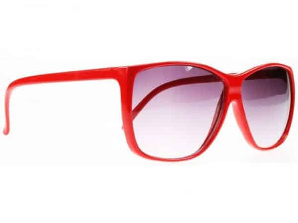 Colour Wave (rød) - Retro solbrille