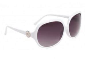 DE Paris Oval (hvit) - Fashion solbrille