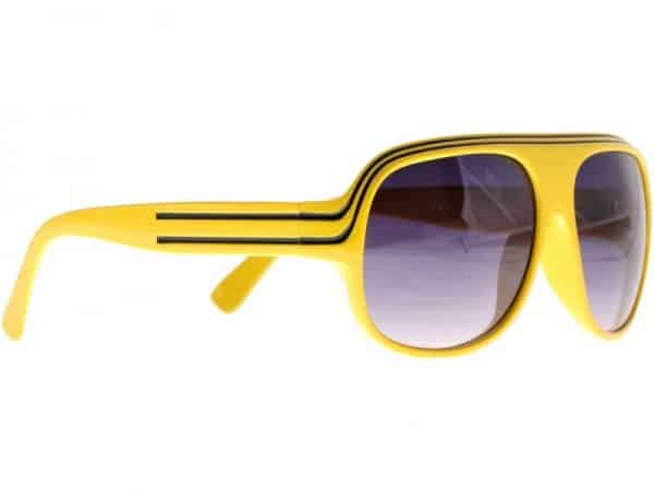 Billionaire Classic (gul/svart) - Retro solbrille