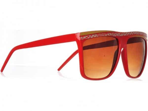 Retro Stripes - (rød) - Retro solbrille