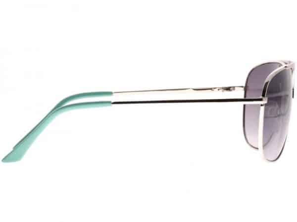 Aviator Stripes (silver/turkis) - Pilot solbrille