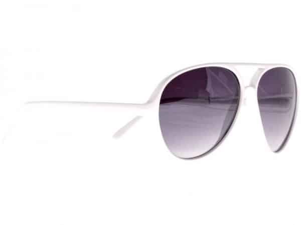 Retro Aviator (hvit) - Retro solbrille