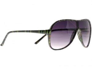 Aviator Plaid (grønn) - Retro solbrille